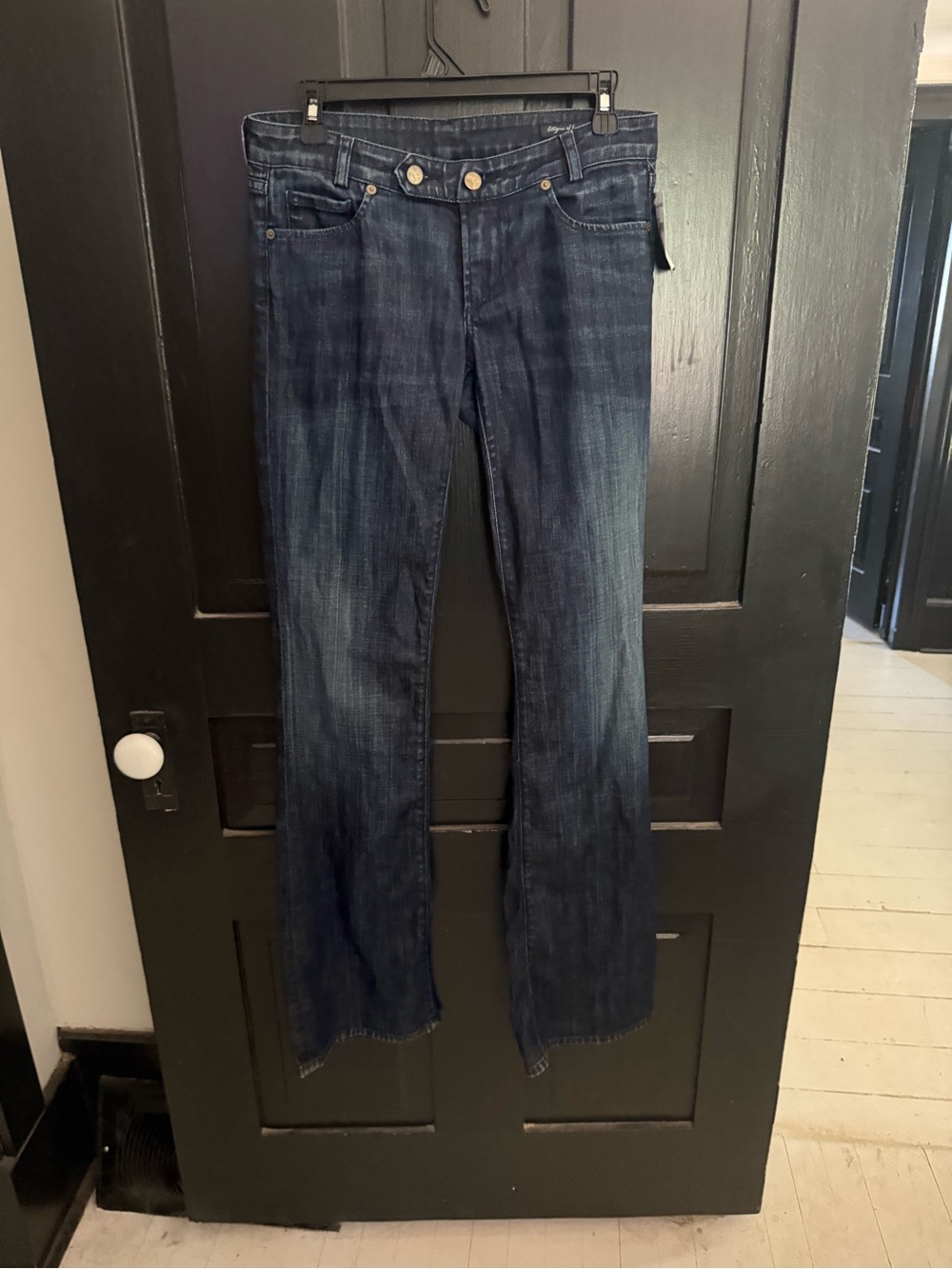 Ag Adriano Goldschmied Dark Indigo Flare Jeans